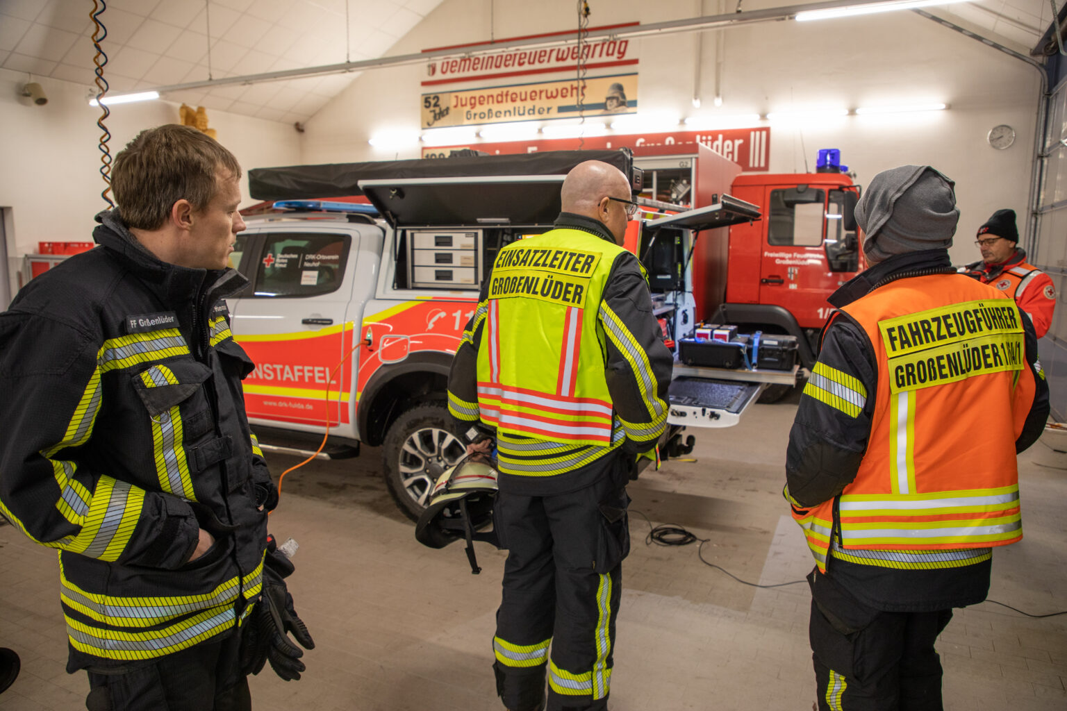 Feuerwehr Grossenlueder de Hochwasser Einsatz Großenlüder